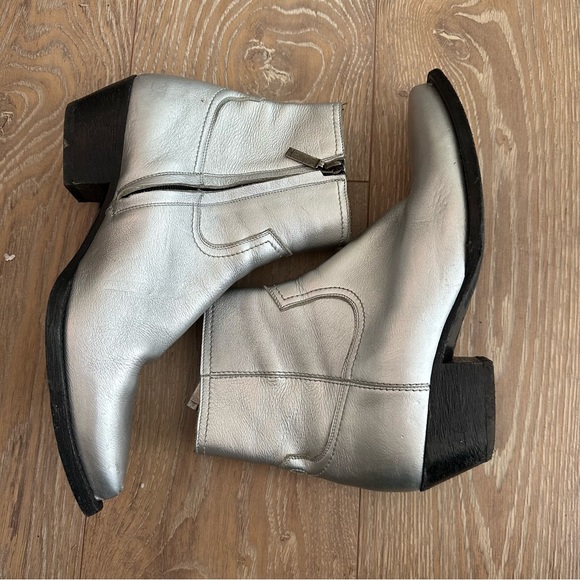 Saint Laurent Silver Western Boot - Picture 5 of 5